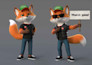 create a  premium quality 3d cartoon character